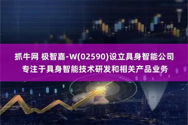 抓牛网 极智嘉-W(02590)设立具身智能公司 专注于具身智能技术研发和相关产品业务